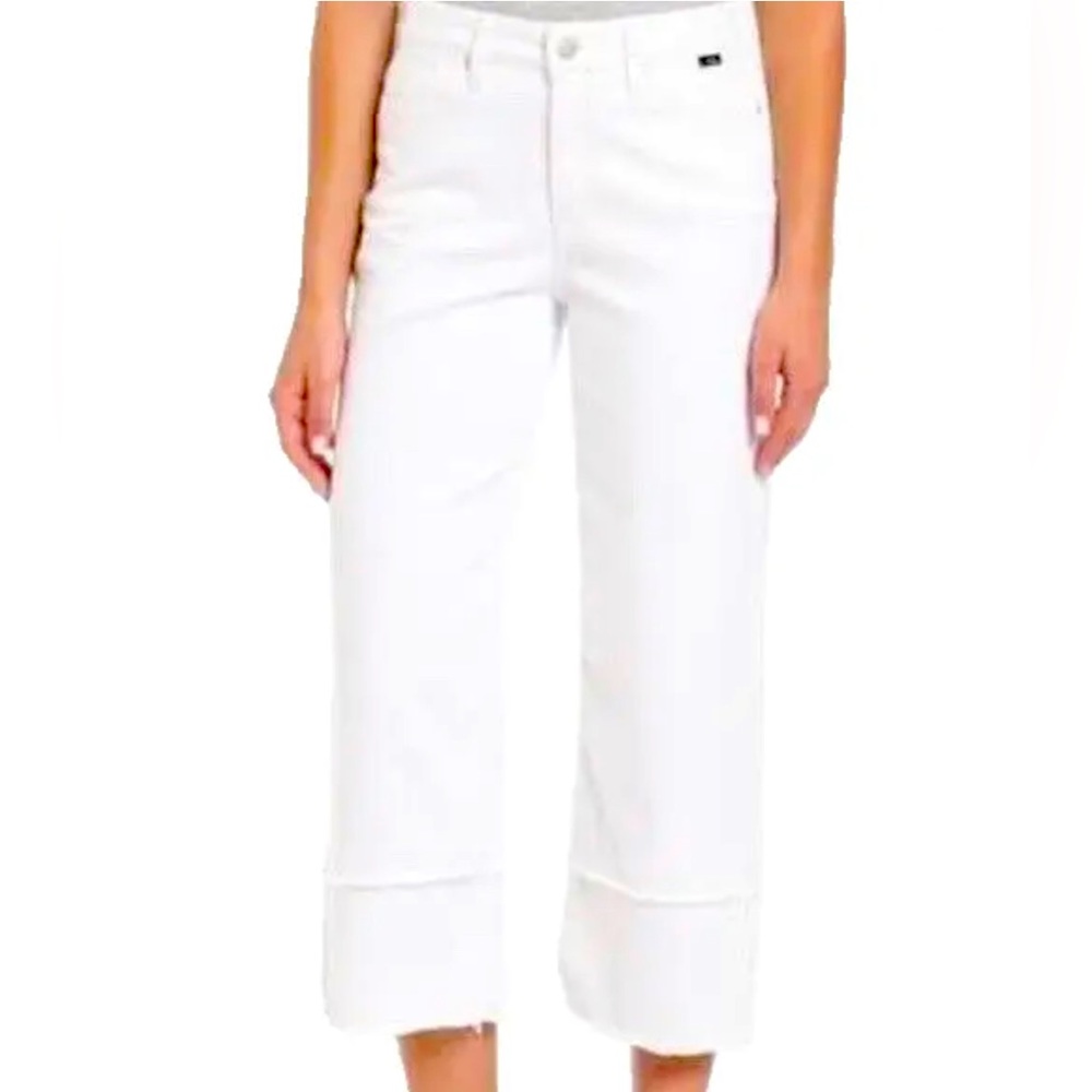 Mavi white cropped Romee jeans